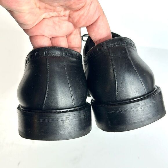 Bruno Magli "Radical" Men's Black Leather Wingtip Italy Dress Shoe Oxfords US 13 - Picture 9 of 13